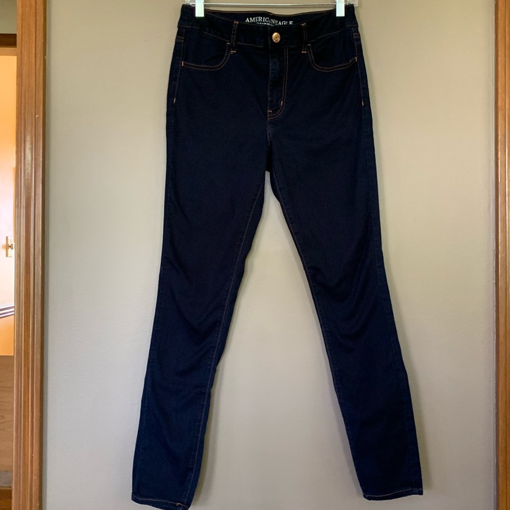 AEO indigo Hi-rise Jegging size 12